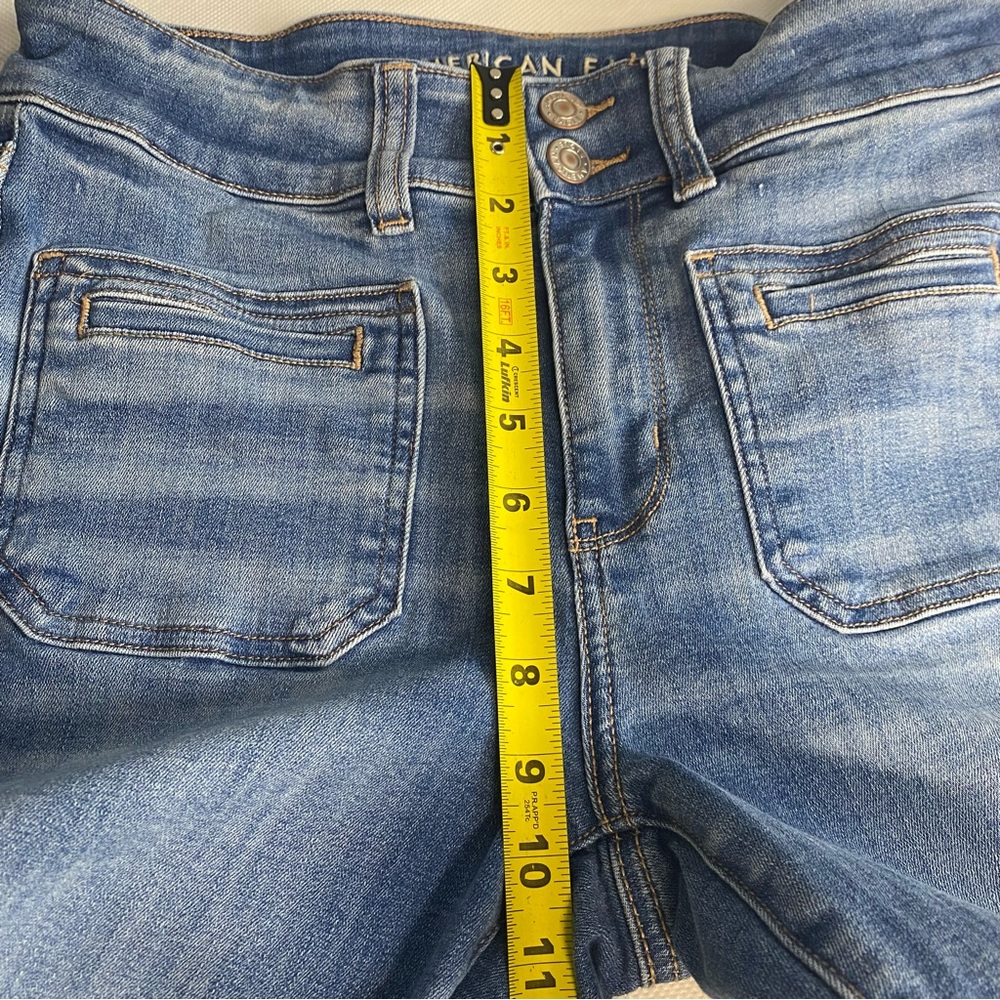 American Eagle Jeans Sz 6 Next Level Stretch High-Waisted Jegging Skinny - Picture 13 of 16